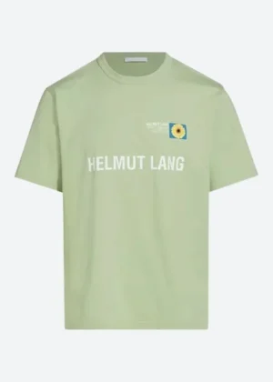 Helmut Lang Logo Patch Pale Green T-Shirt