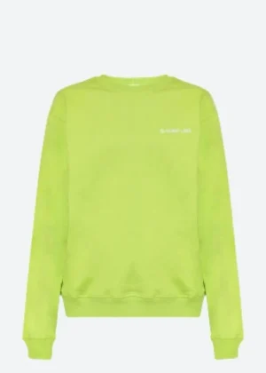 Helmut Lang Neon Green Statement Sweatshirt