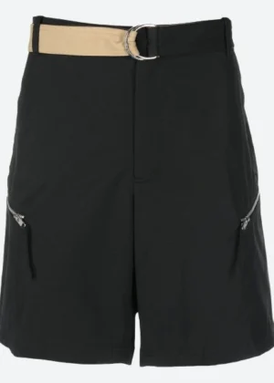 Helmut Lang Zip-Detail Belted Shorts
